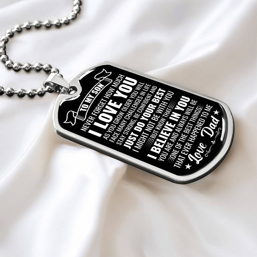 Son - Just Do Your Best - Love Dad -  INCLUDES FREE SHIPPING