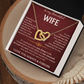 To My Beautiful Wife - Interlocking Hearts