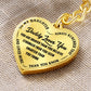 Daddy Loves You - Heart Keychain