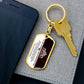 To My Badass Granddaughter - Red KeyChain