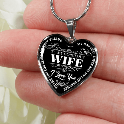 To My Gorgeous Wife - Black