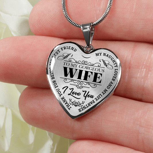 To My Gorgeous Wife - Black Text