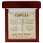 To My Cowgirl - CZ Cross Necklace