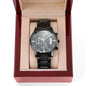 Son - Through Good Times & Bad - Black Chronograph Watch