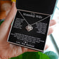 To My Stunning Wife - Love Knot Necklace - INCLUDES FREE SHIPPING