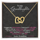 To My Granddaughter - I Hugged This Little Pendant - Love Grandma
