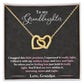 Granddaughter - I Hugged This Little Pendant - Love Grandpa