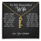 Wife - I Can't Live Without You (Personalized Vertical Name Necklace)