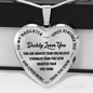 Daughter - Daddy Loves You - Heart Necklace - INCLUDES FREE SHIPPING